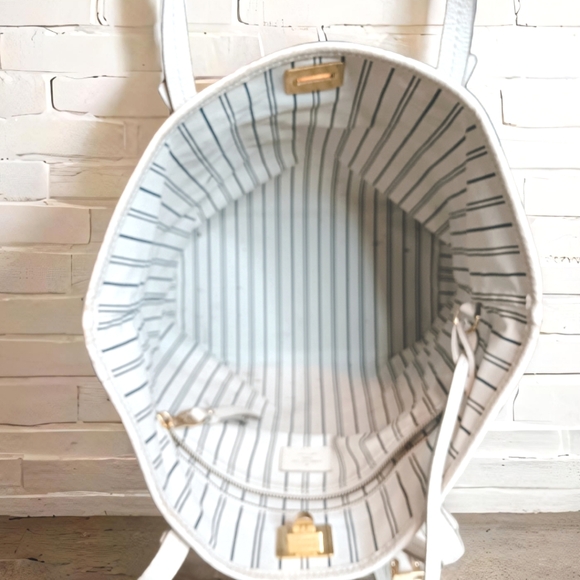 Louis Vuitton Citadine PM White Empreinte Tote Bag W/ Pochette - Picture 8 of 17